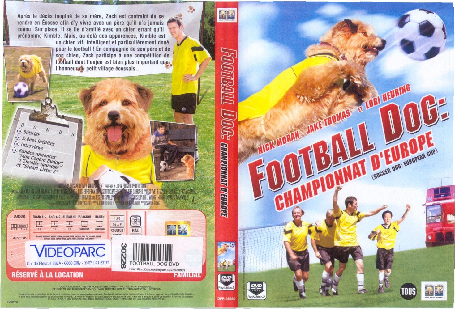Jaquette DVD Soccer dog